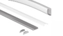 Профиль Geniled для светодиодной ленты накладной гибкий 18x6x1000 с заглушками и рассеивателем