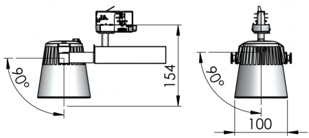 Трековый светильник Glider Mini LED 35W 4000K