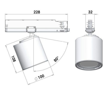 Трековый светильник GA16 Cafeteria 2700К